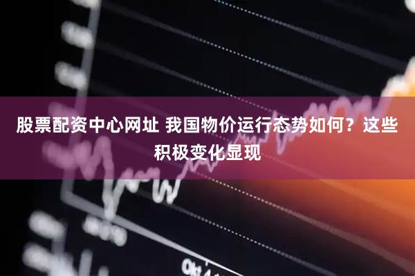 股票配资中心网址 我国物价运行态势如何？这些积极变化显现